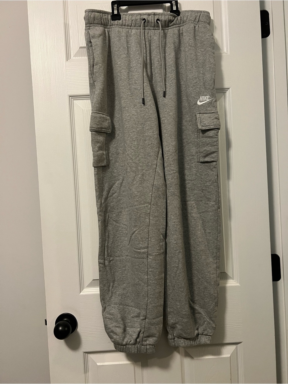 Nike Grey Cargo Joggers with Drawstring